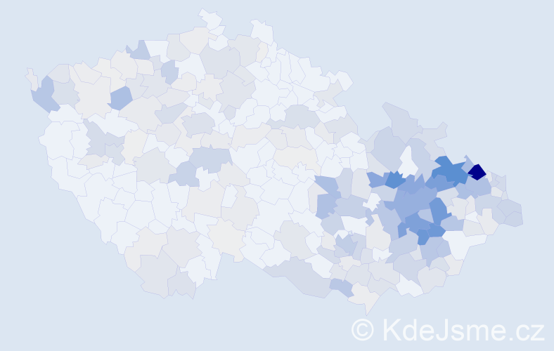 Příjmení: 'Smolka', počet výskytů 1044 v celé ČR