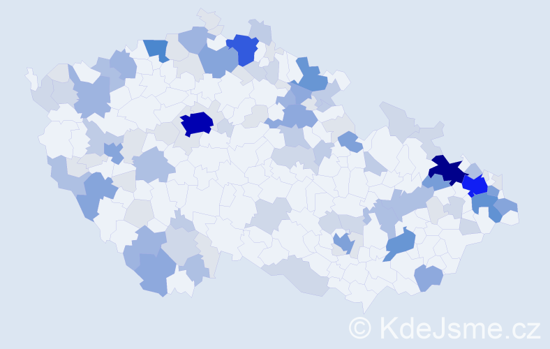 Příjmení: 'Baier', počet výskytů 363 v celé ČR