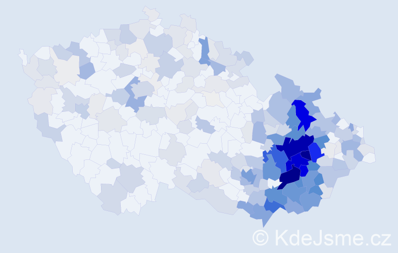 Příjmení: 'Zlámalová', počet výskytů 1254 v celé ČR