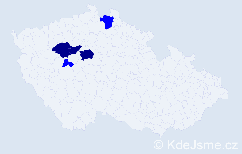 Příjmení: 'Krušek', počet výskytů 8 v celé ČR