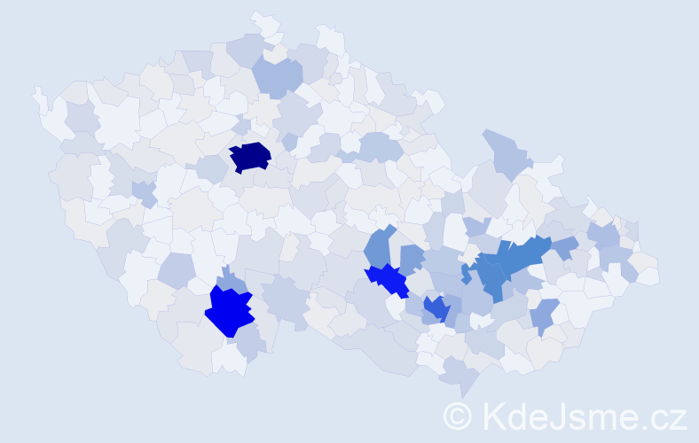 Příjmení: 'Ambrož', počet výskytů 1038 v celé ČR