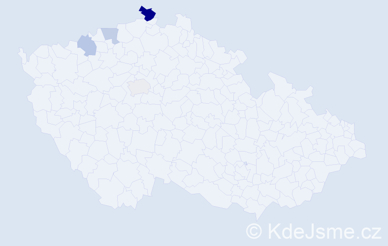 Příjmení: 'Ottenfeldová', počet výskytů 7 v celé ČR