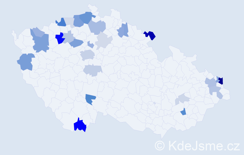 Příjmení: 'Viola', počet výskytů 81 v celé ČR
