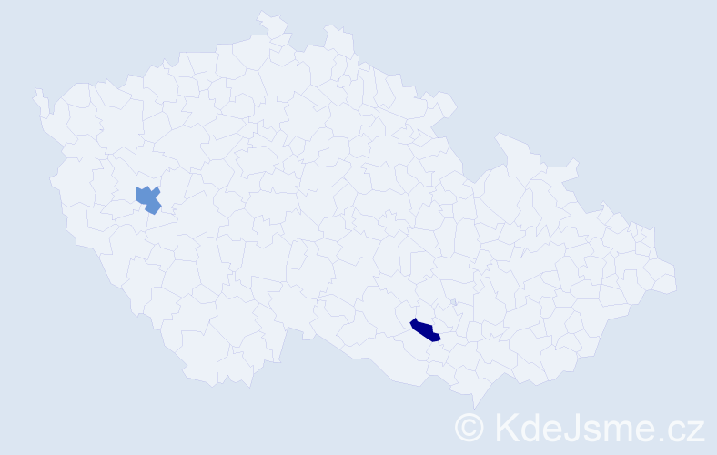 Příjmení: 'Khudetska', počet výskytů 3 v celé ČR