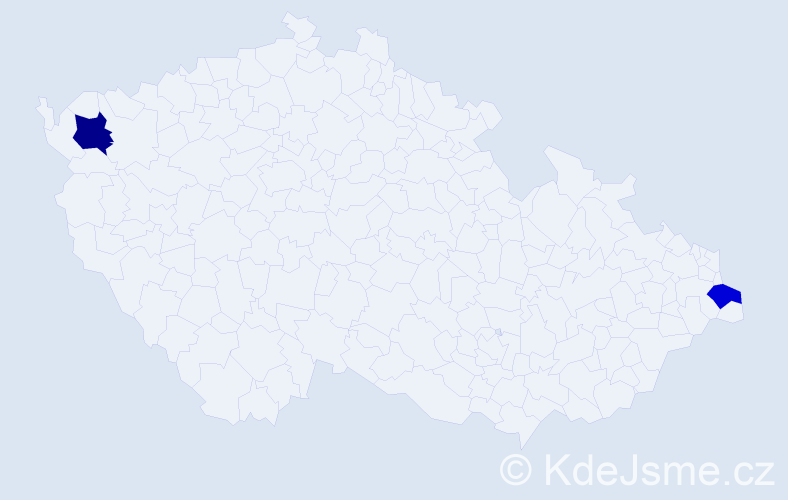 Příjmení: 'Chovanyeczová', počet výskytů 5 v celé ČR