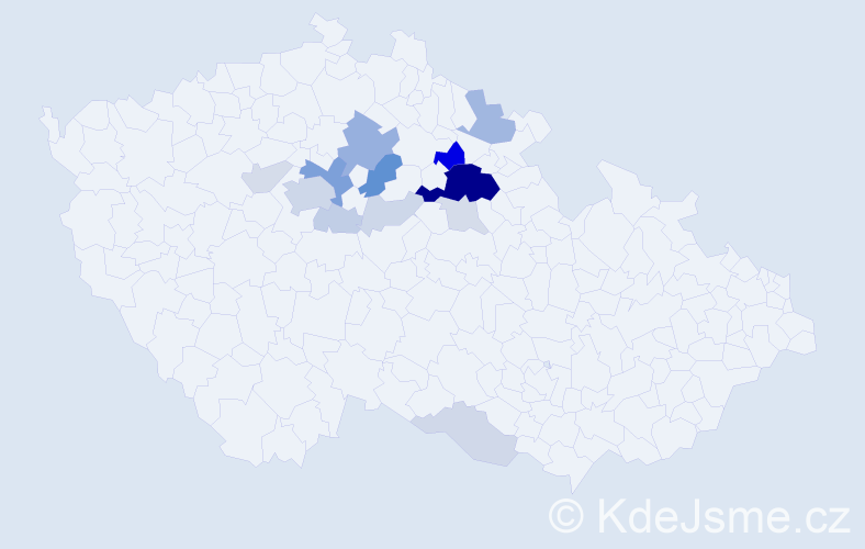 Příjmení: 'Erbsová', počet výskytů 49 v celé ČR