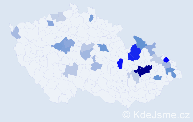 Příjmení: 'Brix', počet výskytů 82 v celé ČR