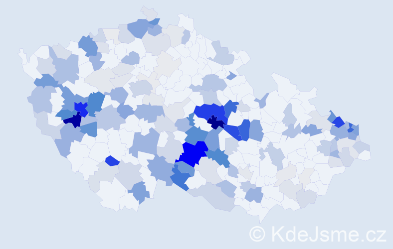 Příjmení: 'Pytlík', počet výskytů 626 v celé ČR