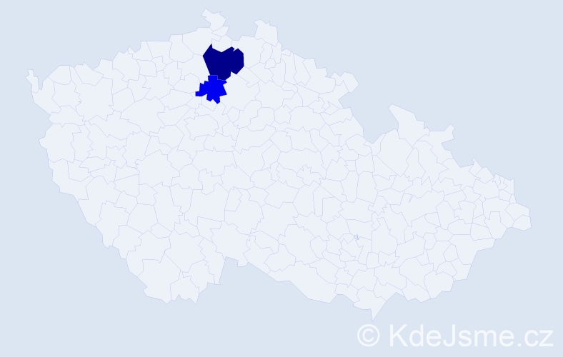 Příjmení: 'Liksomr', počet výskytů 6 v celé ČR
