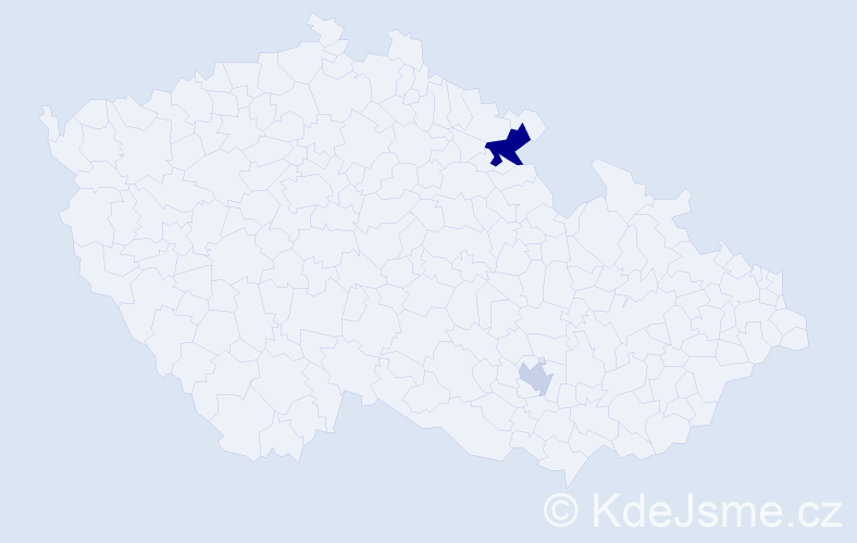 Příjmení: 'Topolnická', počet výskytů 8 v celé ČR