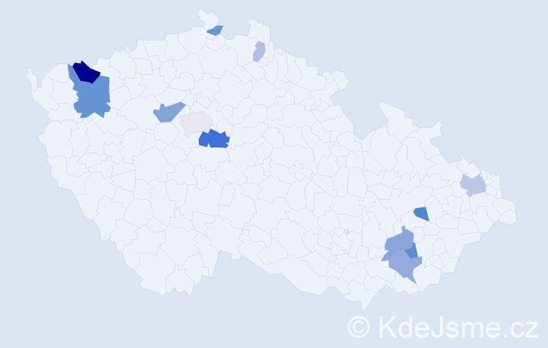 Příjmení: 'Papánek', počet výskytů 29 v celé ČR