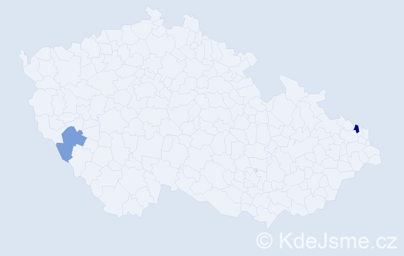 Příjmení: 'Neščák', počet výskytů 3 v celé ČR