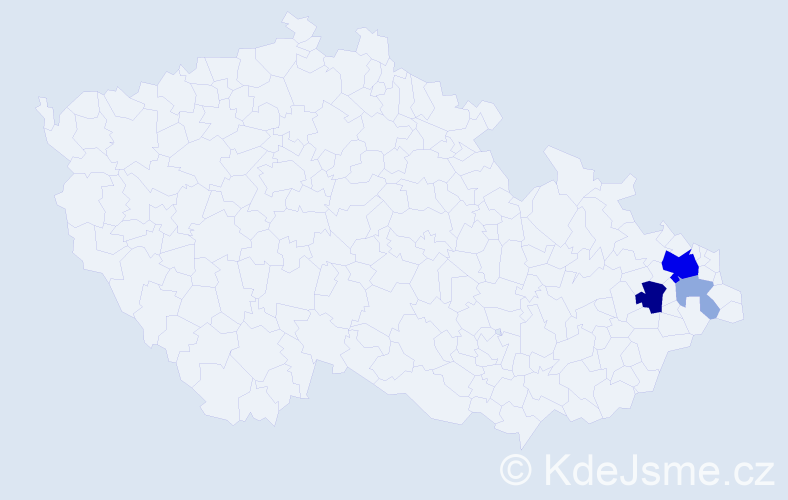 Příjmení: 'Weissbrod', počet výskytů 12 v celé ČR