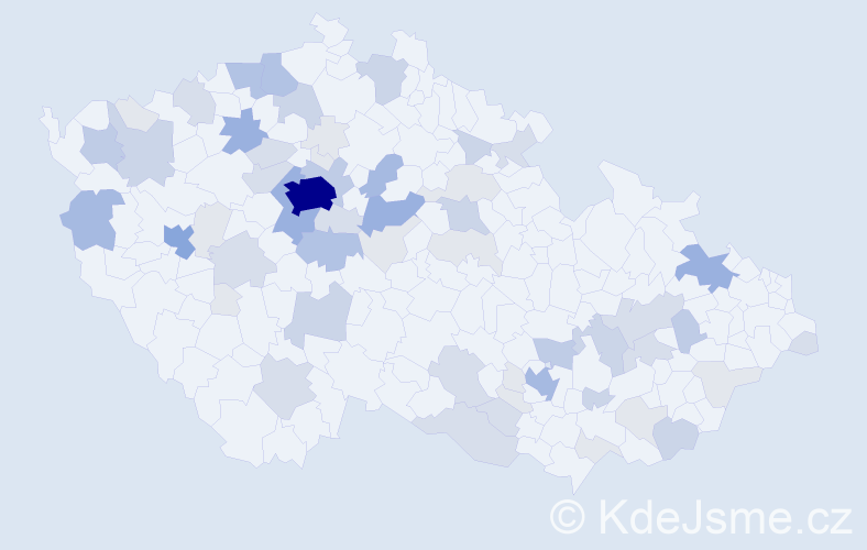 Příjmení: 'Ditrichová', počet výskytů 192 v celé ČR