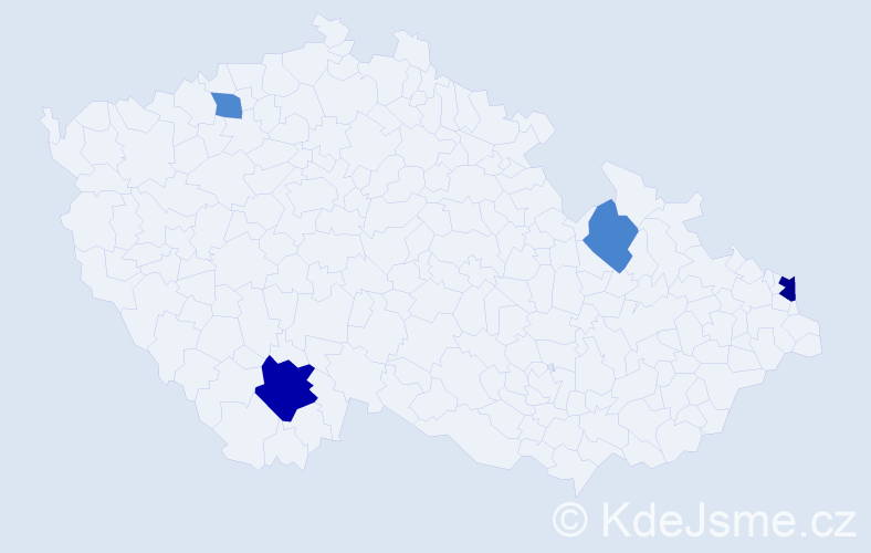 Příjmení: 'Emini', počet výskytů 7 v celé ČR