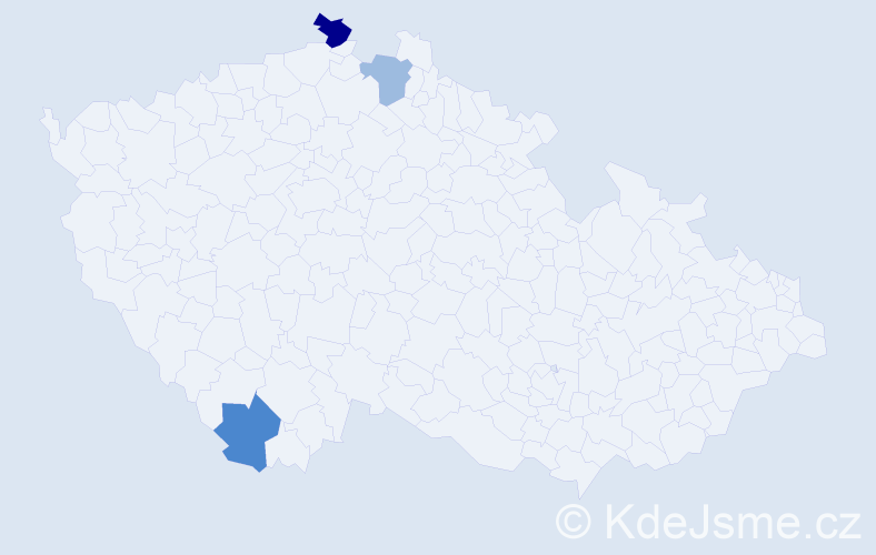 Příjmení: 'Rybyšár', počet výskytů 7 v celé ČR