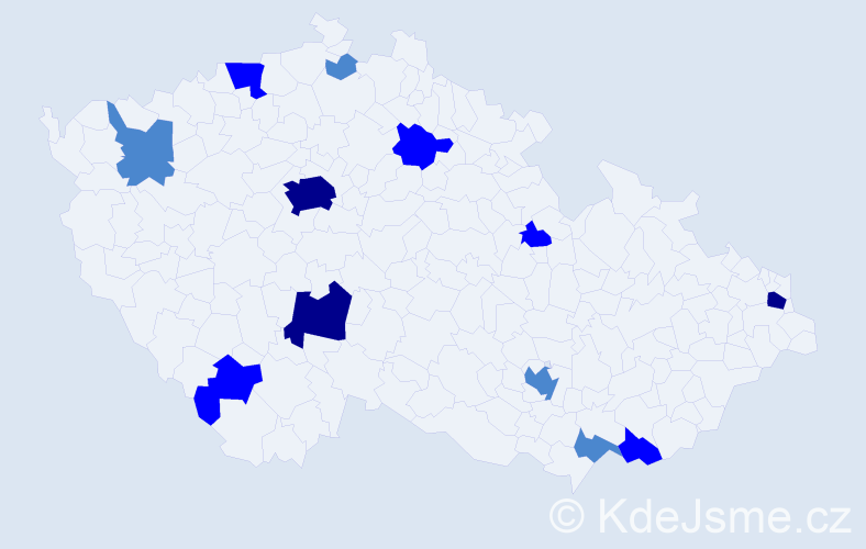 Příjmení: 'Somogyiová', počet výskytů 23 v celé ČR