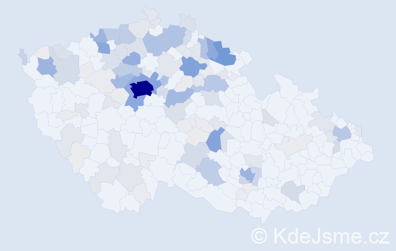 Příjmení: 'Materna', počet výskytů 467 v celé ČR
