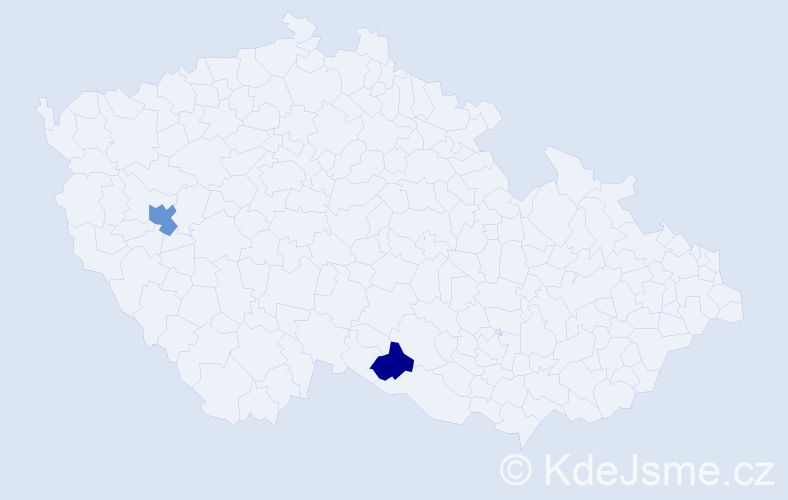 Příjmení: 'Calko', počet výskytů 3 v celé ČR