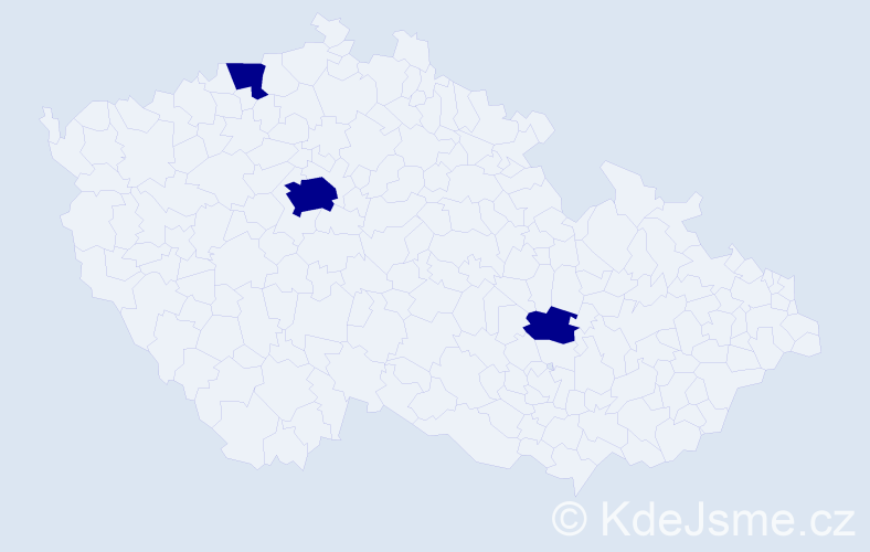 Příjmení: 'Bőttcher', počet výskytů 3 v celé ČR