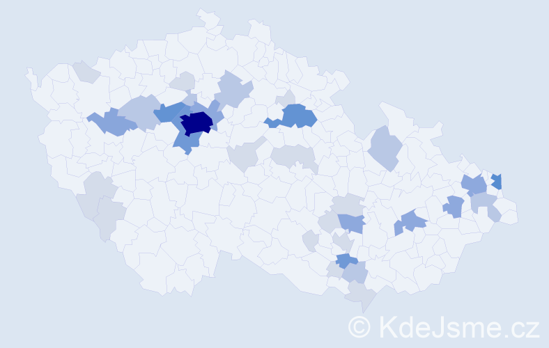 Příjmení: 'Frőhlichová', počet výskytů 96 v celé ČR