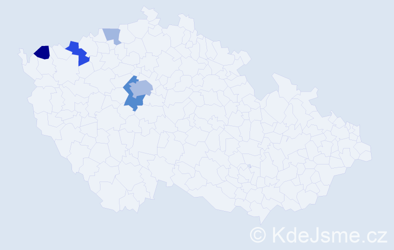 Příjmení: 'Trejkl', počet výskytů 14 v celé ČR