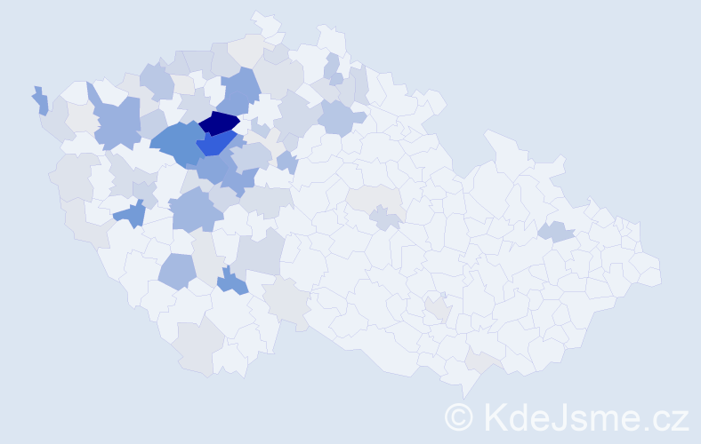 Příjmení: 'Náprstková', počet výskytů 271 v celé ČR