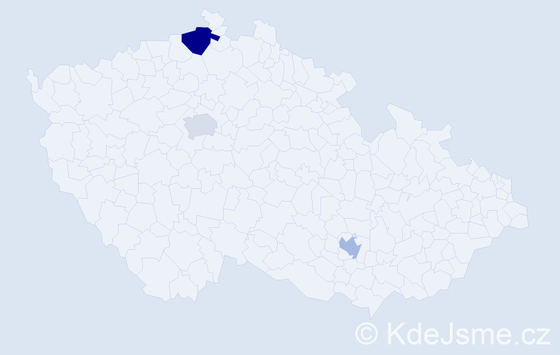 Příjmení: 'Weingarten', počet výskytů 4 v celé ČR