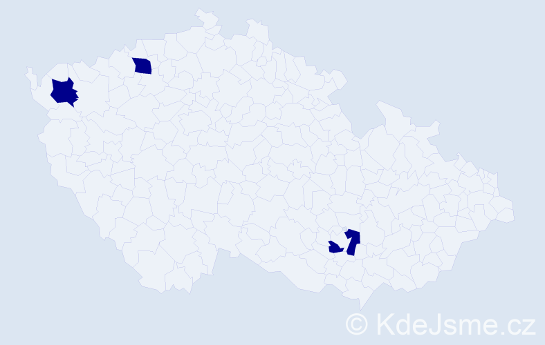 Příjmení: 'Oreško', počet výskytů 3 v celé ČR