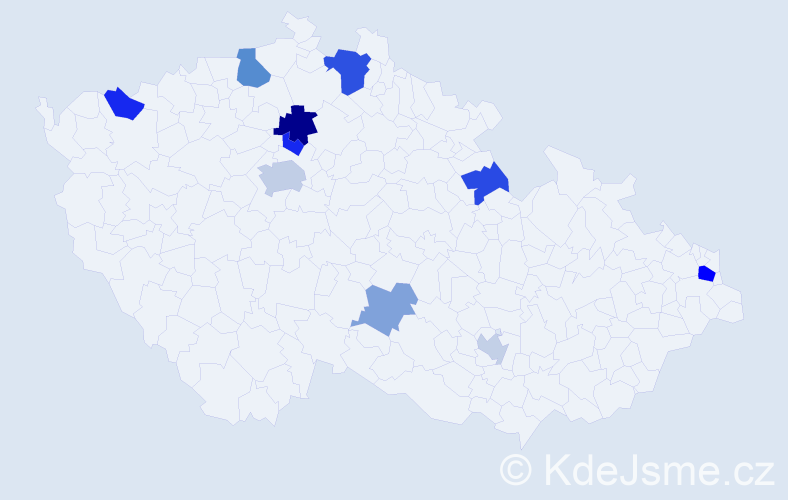 Příjmení: 'Krautschneiderová', počet výskytů 18 v celé ČR