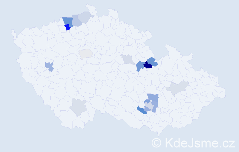 Příjmení: 'Täuber', počet výskytů 40 v celé ČR