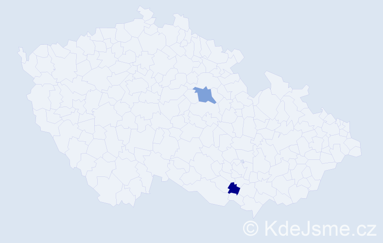 Příjmení: 'Rečlo', počet výskytů 3 v celé ČR