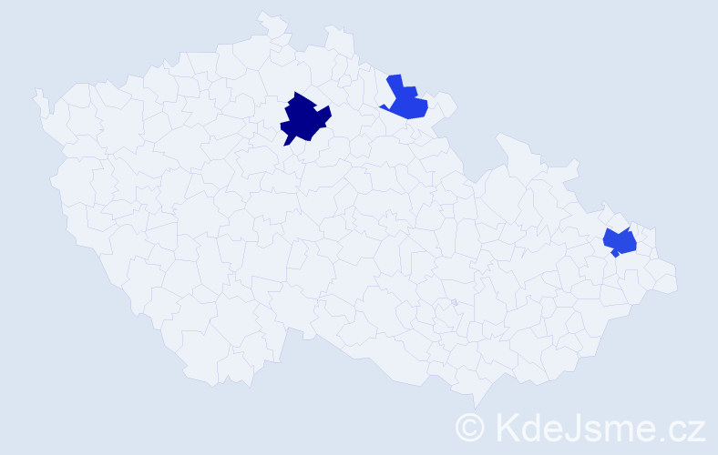 Příjmení: 'Adamowicz', počet výskytů 6 v celé ČR