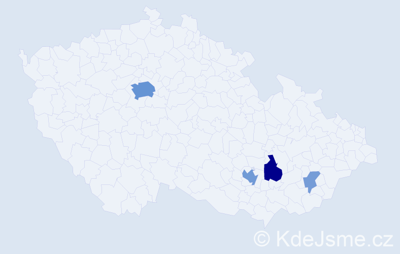 Příjmení: 'Antić', počet výskytů 16 v celé ČR