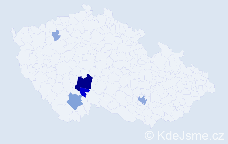 Příjmení: 'Čančurová', počet výskytů 19 v celé ČR