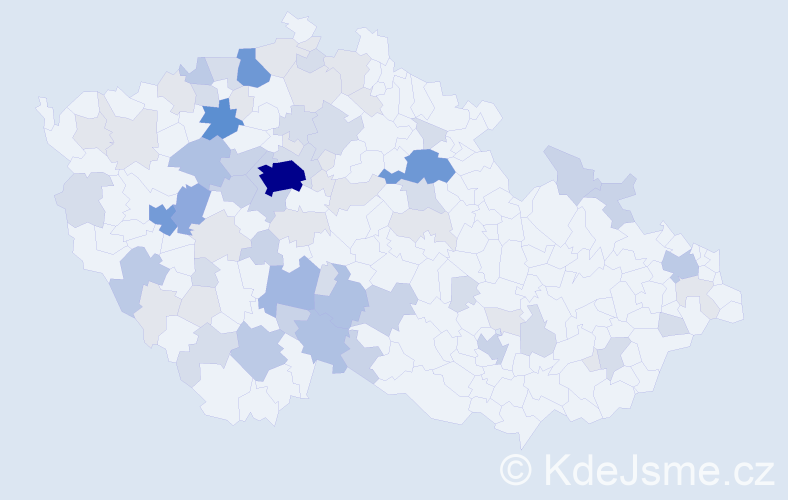 Příjmení: 'Lapka', počet výskytů 219 v celé ČR