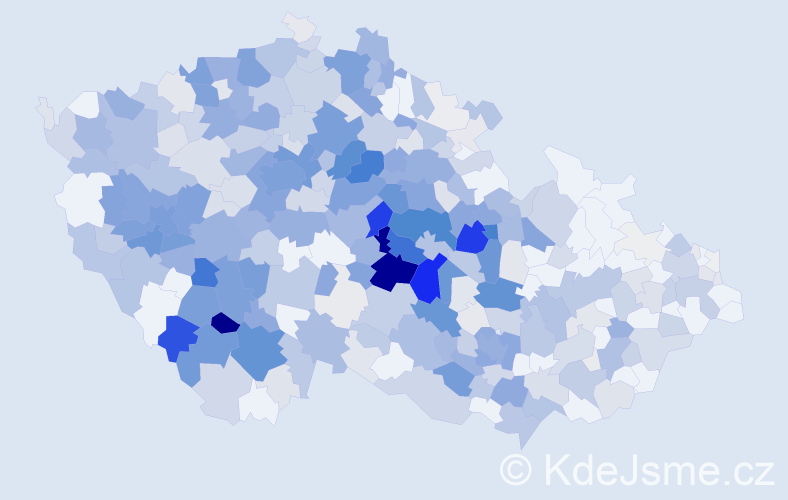 Příjmení: 'Čejka', počet výskytů 2062 v celé ČR