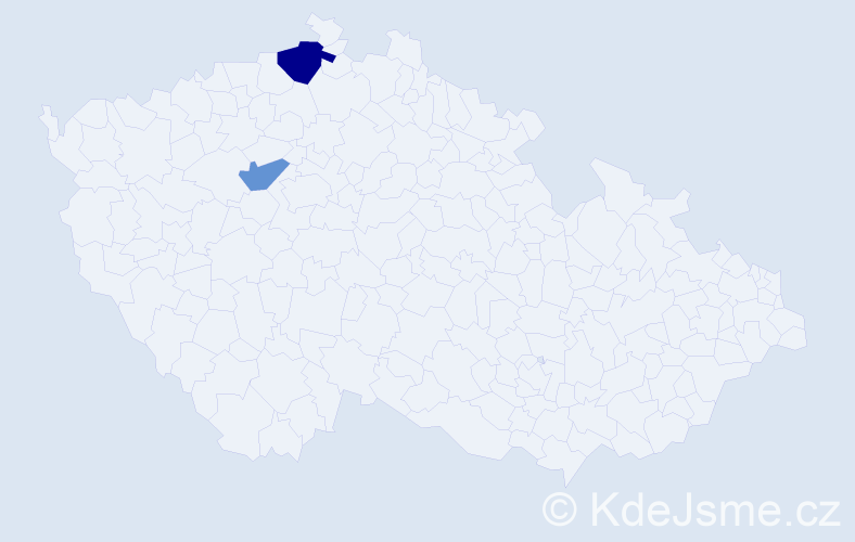 Příjmení: 'Maczák', počet výskytů 3 v celé ČR