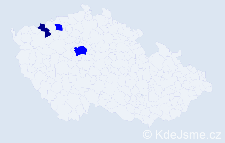 Příjmení: 'Kolinčák', počet výskytů 4 v celé ČR