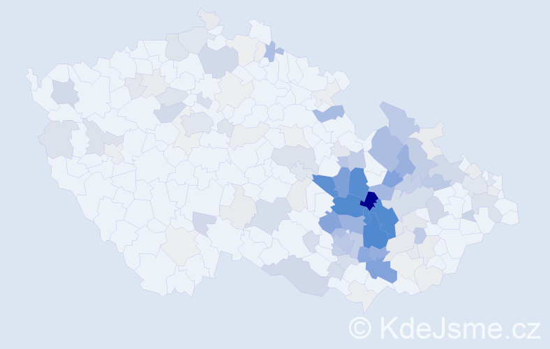 Příjmení: 'Klíčová', počet výskytů 491 v celé ČR