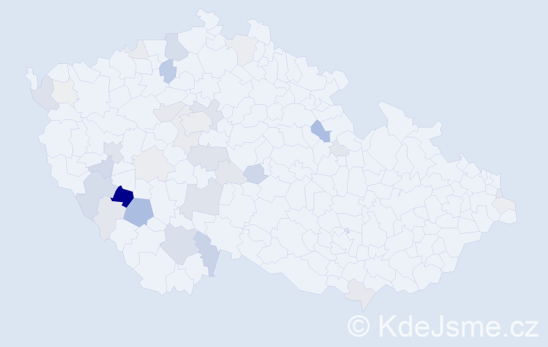 Příjmení: 'Chaluš', počet výskytů 112 v celé ČR