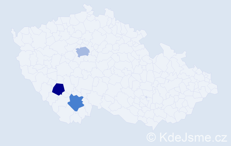 Příjmení: 'Šejharová', počet výskytů 18 v celé ČR