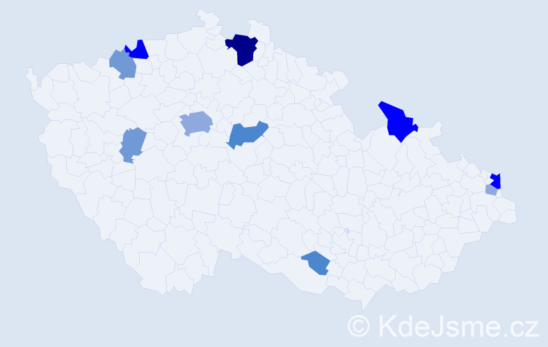 Příjmení: 'Čarnogurská', počet výskytů 30 v celé ČR