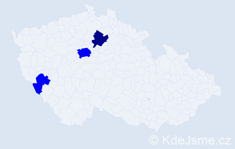 Příjmení: 'Zaychuk', počet výskytů 4 v celé ČR