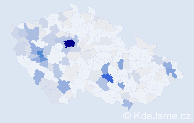 Příjmení: 'Milota', počet výskytů 521 v celé ČR