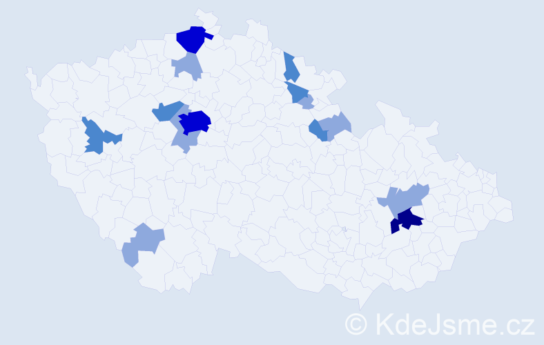 Příjmení: 'Flegel', počet výskytů 48 v celé ČR