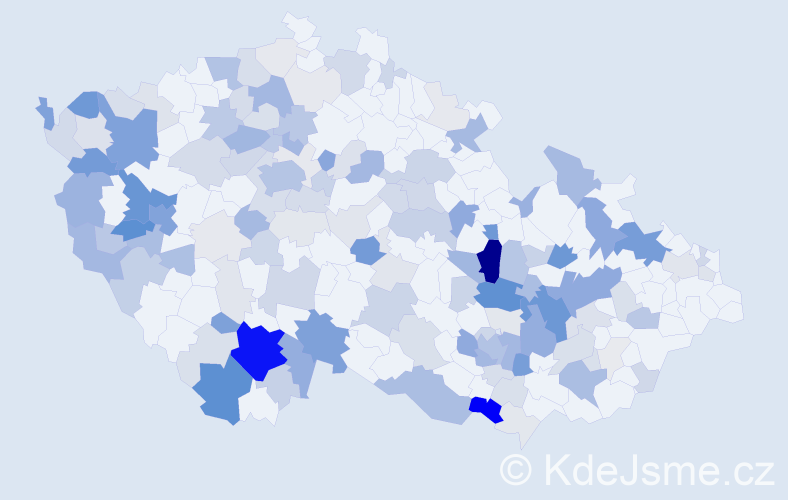 Příjmení: 'Schuster', počet výskytů 511 v celé ČR
