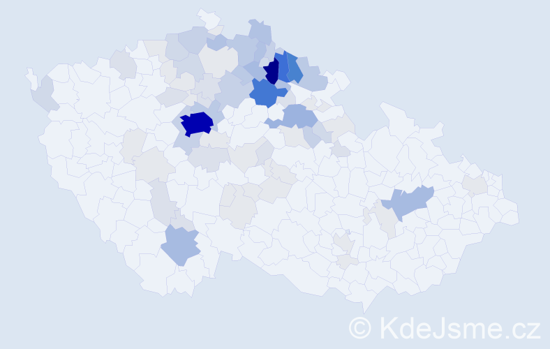 Příjmení: 'Kobrlová', počet výskytů 317 v celé ČR