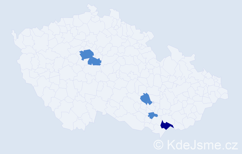 Příjmení: 'Kore', počet výskytů 8 v celé ČR
