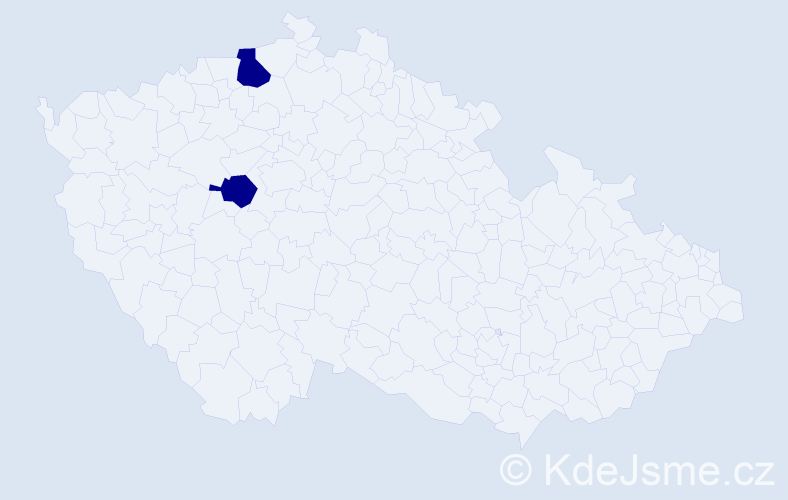 Příjmení: 'Agbai', počet výskytů 4 v celé ČR